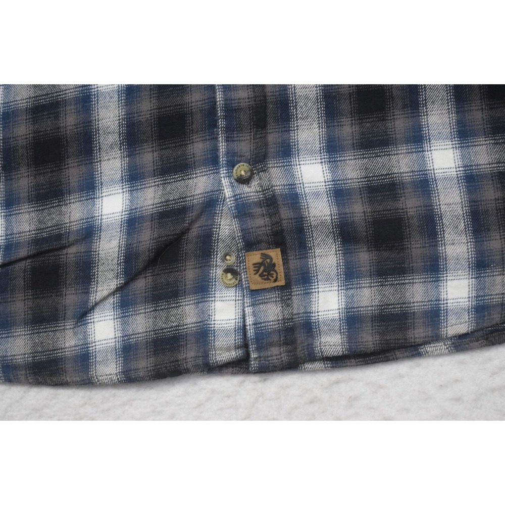 Legendary Whitetails Buck Camp Flannel Shirt Plaid Long Sleeve Button Up Mens XL - Picture 6 of 10